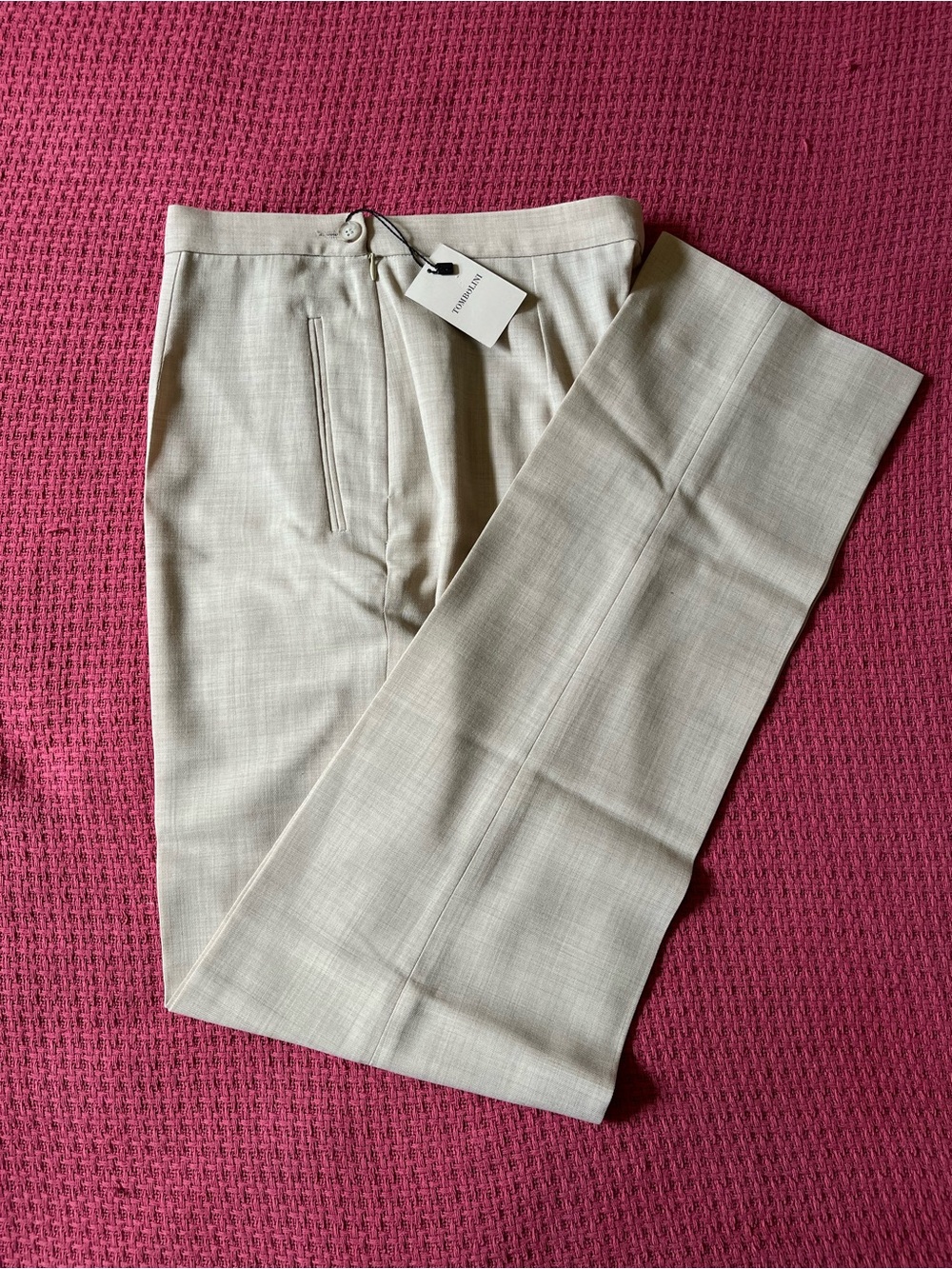 Tombolini Women Pant Alfa Wool Straight Leg New With Tags